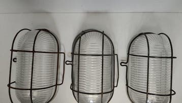 Wandlamp (6) - Glas, Metaal