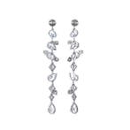 Boucles doreilles cerceau Platine - 10.06ct. tw. Diamant