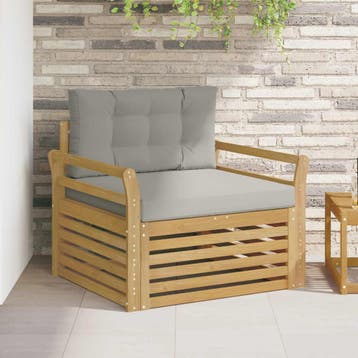 vidaXL Buitensofa Polyester Wit, Verzenden, Nieuw