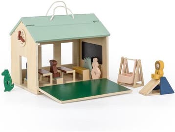 Veiling - Trixie Houten Speelgoed - School - Poppenhuis, Kinderen en Baby's, Nieuw