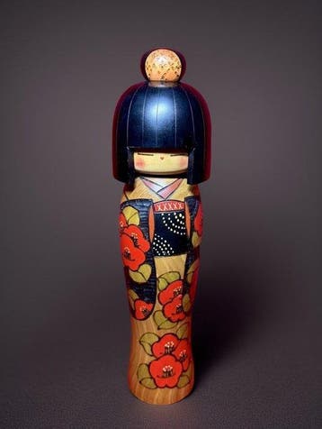 Creatieve Kokeshi door Kazuo Takamisawa & Shoraku, een