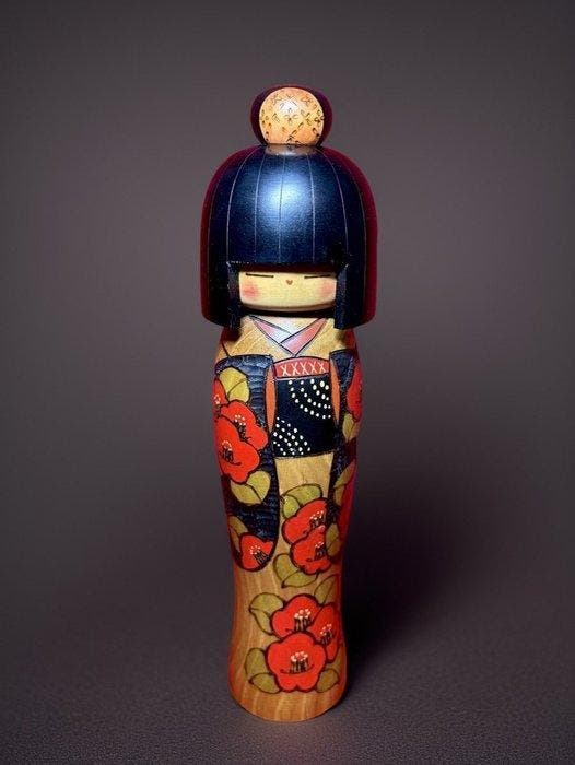Creatieve Kokeshi door Kazuo Takamisawa & Shoraku, een, Antiek en Kunst, Antiek | Overige Antiek