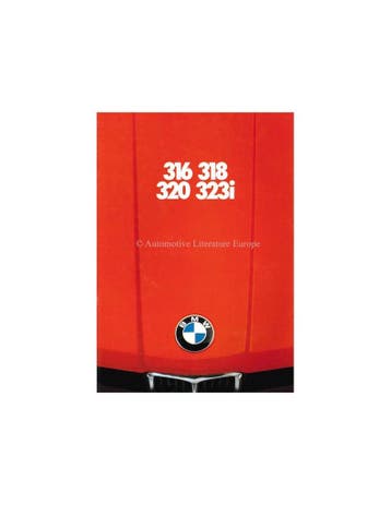 1980 BMW 3 SERIE BROCHURE NEDERLANDS, Ophalen of Verzenden