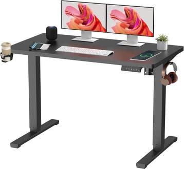 Zit sta bureau - Elektrisch - Verstelbaar - 110 x 60 cm - QS, Verzenden, Nieuw
