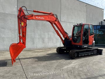 Veiling: Midigraafmachine Kubota KX185-3 Diesel 2015, Ophalen