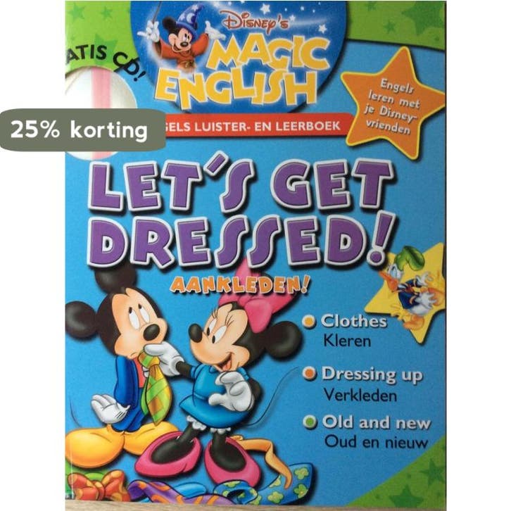 Lets get dressed / Disneys magic English / 12 Disney, Boeken, Kinderboeken | Jeugd | 13 jaar en ouder, Gelezen, Verzenden