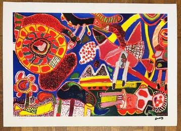 Corneille (1922-2010) - Le jardin des délices - Tirage 45
