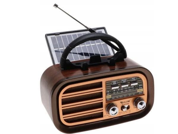 Veiling - Retro Noodradio Op Zonne-Energie -Bluetooth, Power, Audio, Tv en Foto, Radio's