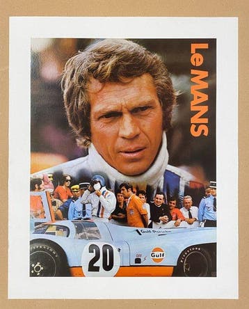 Anonymous - LE MANS - Steve McQueen (linen backed on canvas)