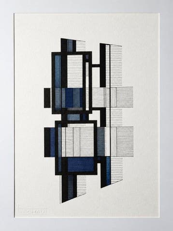 Eugène Eechaut (1928-2019) - Abstract ink composition