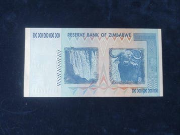 Zimbabwe. - 100 Trillion Dollars - 2008 - Pick 91 (Zonder, Postzegels en Munten