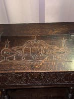 Carved and stained wood - Secrétaire - - Engels Koloniaal