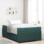 vidaXL Bedframe met matras Donkergroen 120 x 200 cm Stof, Verzenden, Nieuw