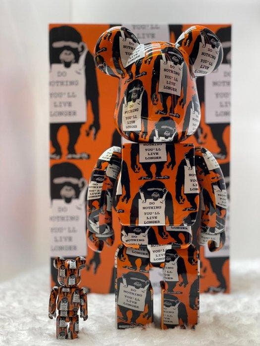 BE@RBRICK - Figurine - Do Nothing Youll Live Longer, Antiquités & Art, Art | Peinture | Moderne