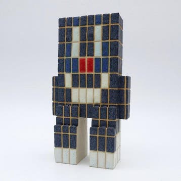 Wxyz (1980) - sculptuur, 322-1 - 184.5 mm - Steengoed -