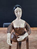 Beeld, Santos cage doll - 34 cm - Hout