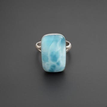 Hoogwaardige larimar op massief zilver 925. Handgemaakte, Antiek en Kunst