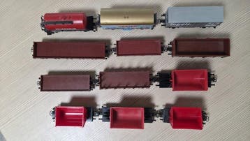Märklin H0 - Wagon de train miniature (12) - 12 wagons de, Hobby & Loisirs créatifs