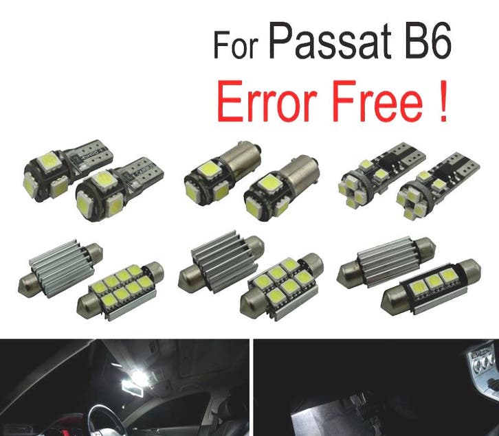Kit 13 Ampoules Led Intérieur Pour Volkswagen Vw Passat B6 0, Autos : Pièces & Accessoires, Éclairage, Envoi
