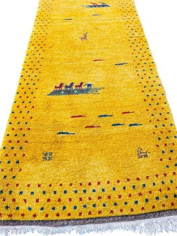 Loper - 308 cm - 80 cm - Handgemaakte vintage lopertje, Nieuw