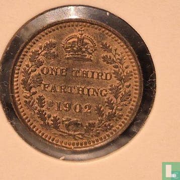 Malta - Verenigd Koninkrijk 1/3 farthing 1902, Verzenden, Overige landen, Losse munt