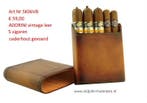 SIGARENKOKERS ADORINI – leer + RVS – DIRECT UIT VOORRAAD skv, Verzenden, Nieuw, Tabaksdoos of Verpakking