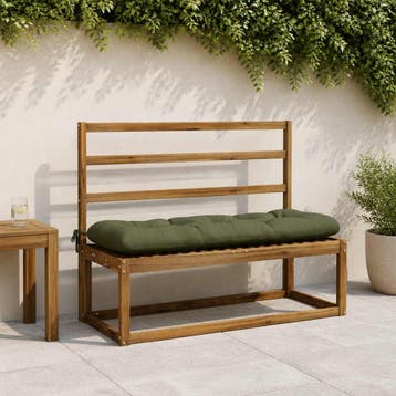 vidaXL Bankkussen VIANEN 100% Polyester Olijfgroen 100 x 40, Verzenden, Nieuw