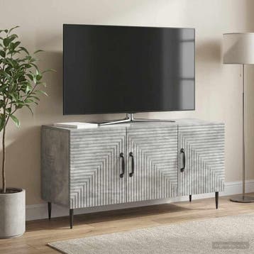 vidaXL TV Kast Betongrijs 99 x 34,5 x 50 cm Bewerkt hout, Verzenden, Nieuw