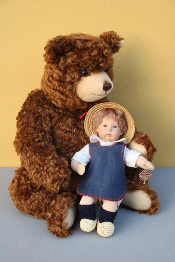 Steiff/Käthe Kruse: Fritzl & Hein, pop en beer - Teddybeer -