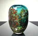 Maxence Parot - Vaas - Unieke vaas, kleuren en goud - Glas