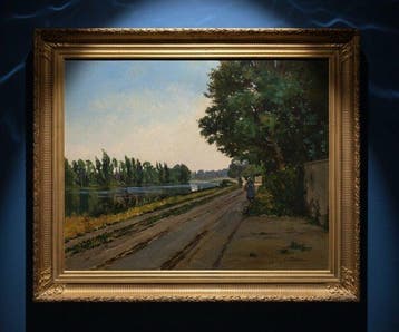 Ernest Joachim Dumax (1811-?) - La Seine à Argenteuil: Effet