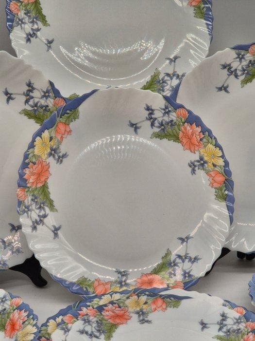 Eetservies - Arcopal France – Teller-Set – Opalglas mit, Antiek en Kunst, Antiek | Meubels | Tafels