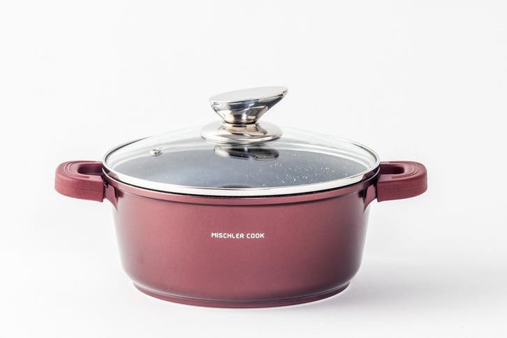 Mischler Cook Germany 30cm Casserole - Cast Aluminium Marble, Huis en Inrichting, Keuken | Potten en Pannen, Inductieplaat, Keramische plaat
