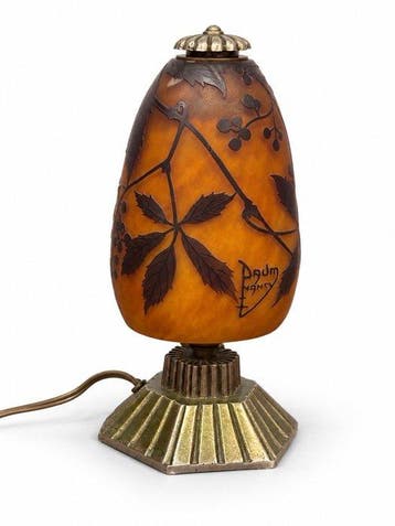 Daum Nancy - Tafellamp - Elegante Art Nouveau tafellamp -, Antiek en Kunst