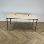 Eromes schooltafel / computertafel 160x80 cm, ahorn - grijs, Gebruikt