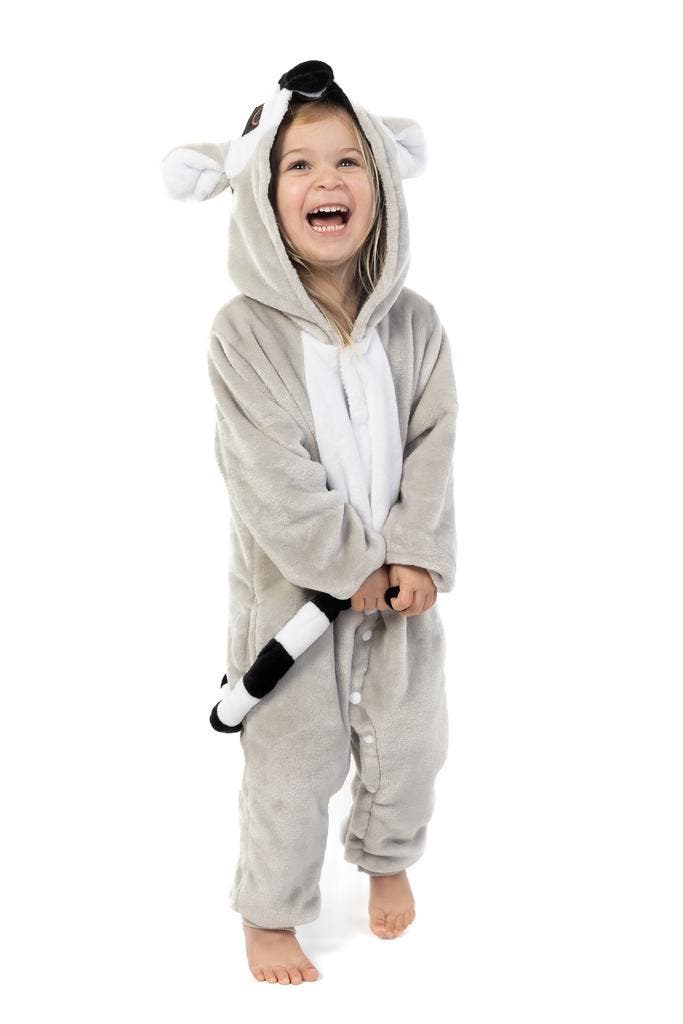 Onesie Lemur Ringstaartmaki Pakje 98-104 Ringstaartmakipak K, Kinderen en Baby's, Carnavalskleding en Verkleedspullen, Nieuw, Ophalen of Verzenden