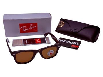 Veiling - Ray-Ban | Iconische Wayfarer Tortoise Zonnebril, Nieuw