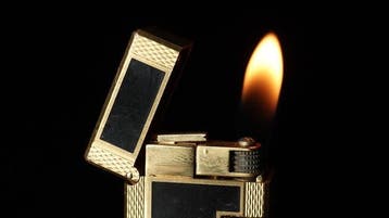 Dunill - Lacquer Pattern Rollagas Lighter - Zonder, Nieuw
