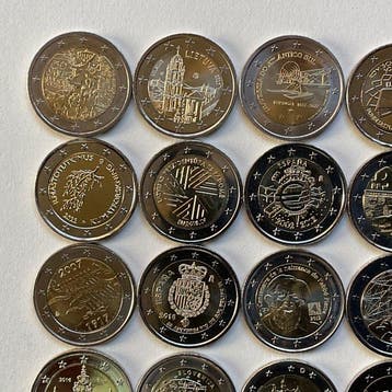 Europa. 2 Euro Various Years (25 munten) (Zonder