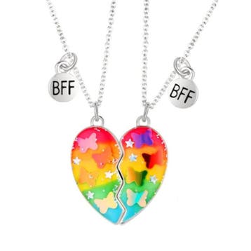 Fako Bijoux - Vriendschapsketting - Vlinders - Regenboog -, Verzenden, Nieuw