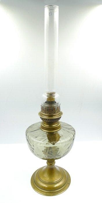 Lampe de table - Laiton, Verre