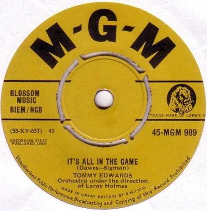 Tommy Edwards - Its All In The Game, Cd's en Dvd's, Vinyl | Pop, Gebruikt, Verzenden