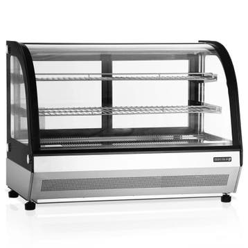 Koelvitrine | SERIE LCT | 130L | RVS/Zwart | +2°C/+8°C |, Verzenden, Nieuw in verpakking