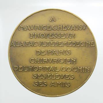 Frankrijk. Médaille Bronze Professeur Maurice Chevassu,