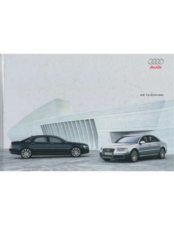 2004 AUDI A8 W12 HARDCOVER BROCHURE DUITS, Nieuw
