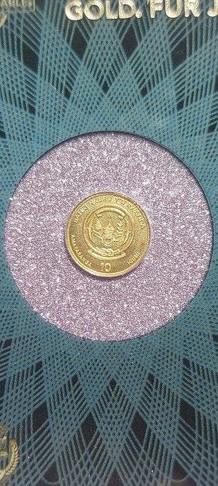 Rwanda et Burundi. 10 FRW 2020 gold 0.999 (Sans prix de, Postzegels en Munten