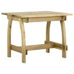 vidaXL Tuintafel 110x74x75 cm geïmpregneerd grenenhout, Tuin en Terras, Verzenden, Nieuw