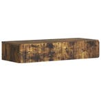 vidaXL Wandgemonteerde Zijtafel Gerookt eiken 87,5 x 34,5 x, Verzenden, Nieuw