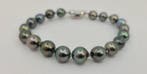Zonder minimumprijs - Armband 8×9,5 mm pauwengroene