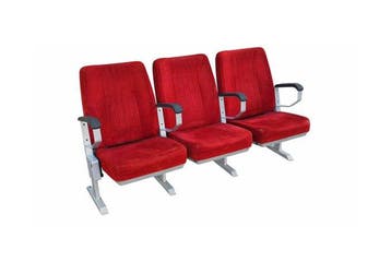 Lino Sonego - Fauteuil - Fluweel, Metaal - Rij bestaande uit